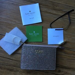 Kate Sade glitter small purse